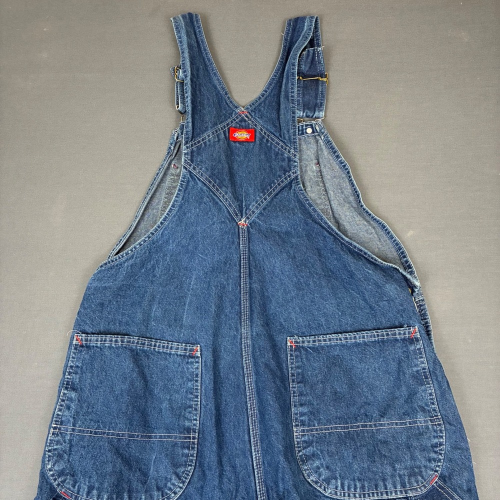 Dickies Bib Denim Overalls Workwear Men's Size 38x32 FITS 38x31 83294NB